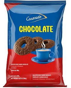 Biscoito Casaredo Rosquinha Chocolate 500Gr - Embalagem 16X500 GR - Preço Unitário R$6,89
