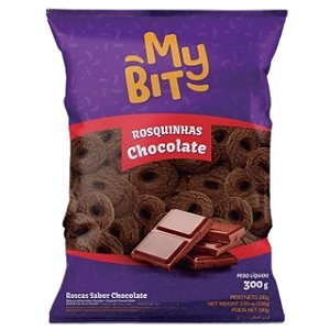 Biscoito My Bit Rosquinha De Chocolate   - Embalagem 20X300 GR - Preço Unitário R$3,25