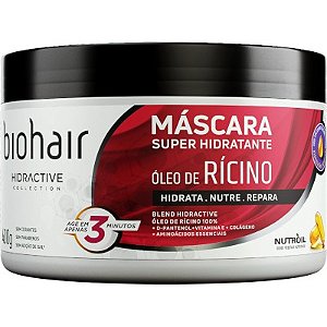 Creme De Cabelo Mascara Biohair Oleo De Ricino - Embalagem 1X400 GR