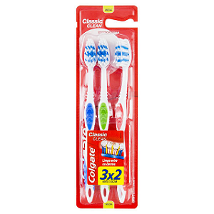 Escova Dental Colgate Classsica Clean Adulta Macia Leve 3 Pague 2 - Embalagem 1X3UN