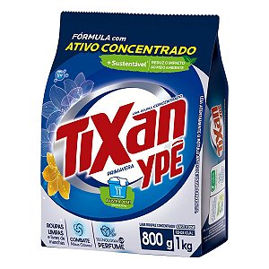 Detergente Lava Roupas Em Po Tixan Sache Primavera Azul - Embalagem 20X800 GR - Preço Unitário R$9,8