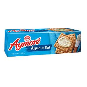 Biscoito Aymore Agua E Sal - Embalagem 40X164 GR - Preço Unitário R$2,43