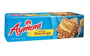 Biscoito Aymore Cream Cracker Com Manteiga - Embalagem 40X164 GR - Preço Unitário R$3,61
