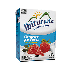 Creme De Leite Ibituruna Tradicional Tetrapack 200Gr - Embalagem 27X200 GR - Preço Unitário R$2,43