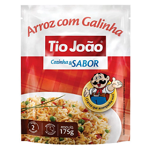 Arroz Tio Joao Cozinha e Sabor Com Galinha - Embalagem 1X175 GR