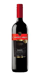 Vinho Campo Largo Tinto Suave  - Embalagem 12X750 ML - Preço Unitário R$12,73