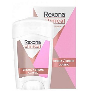 Desodorante Creme Rexona Clinical Feminino Classic - Embalagem 1X48 GR