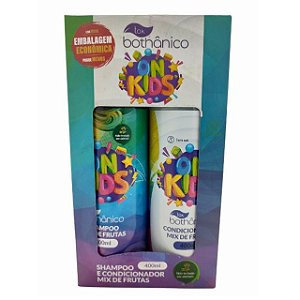 Kit Infantil On Kids Shampoo 400ml + Condicionador 400ml Mix Frutas - Embalagem 1X2 UN