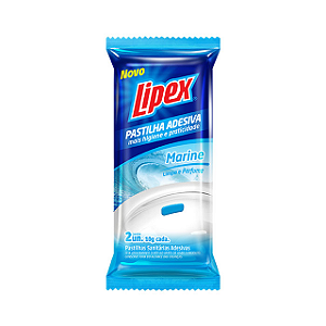 Desinfetante Sanitário Lipex Pastilha Adesiva Ocean - Embalagem 12X2 UN - Preço Unitário R$1,41