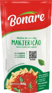 Molho De Tomate Bonare Manjericao Sache - Embalagem 30X300 GR - Preço Unitário R$1,84