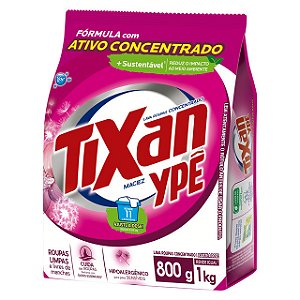 Detergente Lava Roupas Em Po Tixan Maciez Sache - Embalagem 20X800 GR - Preço Unitário R$10