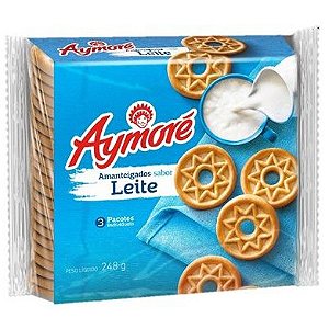 Biscoito Aymore Amanteigado Leite - Embalagem 28X248 GR - Preço Unitário R$4,62