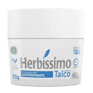 Desodorante Creme Herbissimo Talco - Embalagem 12X55 GR - Preço Unitário R$4,88