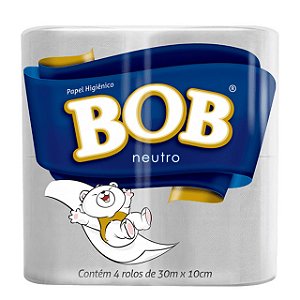Papel Higienico Bob  Folha Simples 4x30m  - Embalagem 16X4X30 MTS - Preço Unitário R$3,18