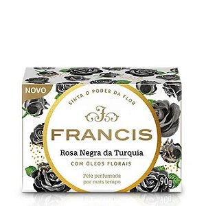 Sabonete Francis Caixa Preto Rosa Negra Da Turquia - Embalagem 12X90 GR - Preço Unitário R$3,04
