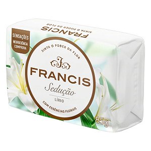 Sabonete Francis Suave Branco Lirio - Embalagem 12X85 GR - Preço Unitário R$1,88