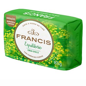 Sabonete Francis Suave Verde Erva Doce - Embalagem 12X85 GR - Preço Unitário R$1,8