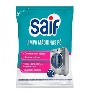 Limpa Maquina Lavar Roupas Po Saif Sache - Embalagem 16X80 GR - Preço Unitário R$5,26