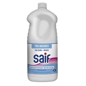 Tira Manchas Liquido Saif Sem Cloro + Branco - Embalagem 6X2 L - Preço Unitário R$14,87