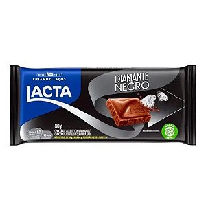 Chocolate Lacta Diamante Negro - Embalagem 17X80 GR - Preço Unitário R$6,31