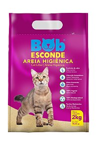 Areia Higienica Para Gato Bob Esconde Amafil - Embalagem 5X2 KG - Preço Unitário R$9,87
