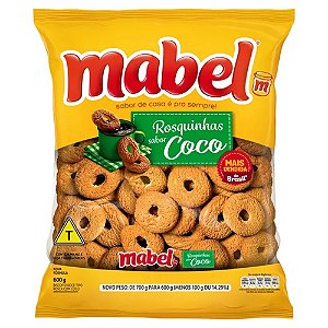 Biscoito Mabel Rosquinha De Coco - Embalagem 18X600 GR - Preço Unitário R$7,73
