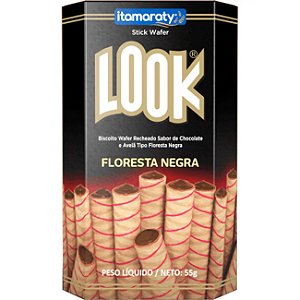 Biscoito Wafer Stick Look Itamaraty Floresta Negra - Embalagem 20X55 GR - Preço Unitário R$2,52