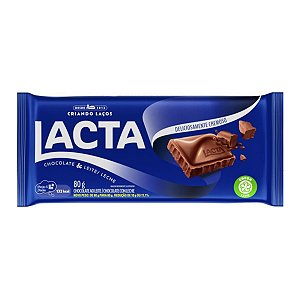 Chocolate Lacta Ao Leite - Embalagem 17X80 GR - Preço Unitário R$6,16