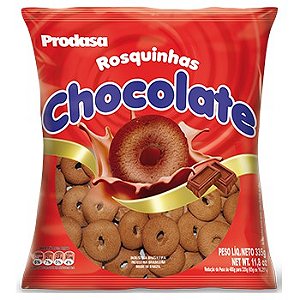 Biscoito Prodasa Rosquinha De Chocolate - Embalagem 14X335 GR - Preço Unitário R$3,72