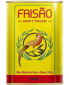 Azeite Oleo Composto Faisao Tradicional Lata - Embalagem 6X500 ML - Preço Unitário R$11,91