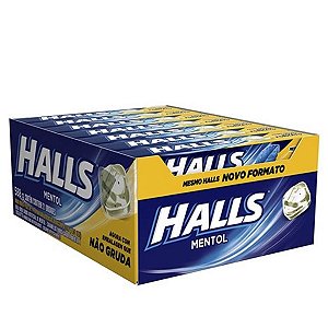 Drops Halls Mentol - Embalagem 21X1 UN - Preço Unitário R$1,23