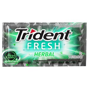 Goma De Mascar Trident Herbal Fresh - Embalagem 21X1 UN - Preço Unitário R$1,93