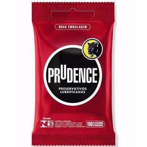 Preservativo Prudence Lubrificado Tradicional - Embalagem 12X3 UN - Preço Unitário R$3,72