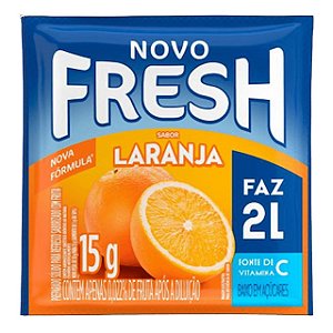 Refresco Em Po Fresh Semi Adocado Laranja - Embalagem 15X15 GR - Preço Unitário R$0,88