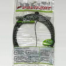 Corda De Varal Aco Slim 15 Metros - Embalagem 12X1 UN - Preço Unitário R$2,45