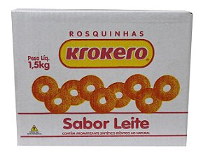 Biscoito Krokero Rosquinha De Leite - Embalagem 1X1,5 KG