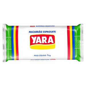 Macarrao Espaguete Yara Numero 00 - Embalagem 15X1 KG - Preço Unitário R$5,94