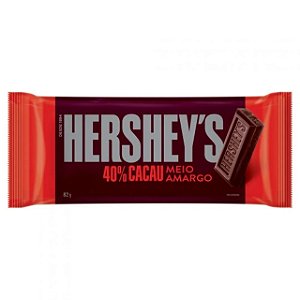 Chocolate Hersheys Meio Amargo - Embalagem 1X82GR