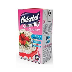 Creme De Chantilly Hulala Classic 1 Litro - Embalagem 1X1 LT