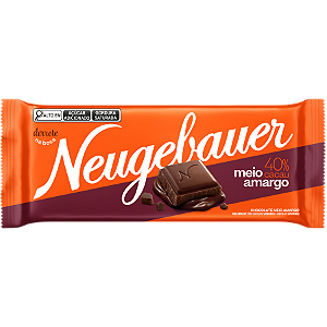 Chocolate Tablete Neugebauer Meio Amargo 40% Cacau - Embalagem 1X80 GR