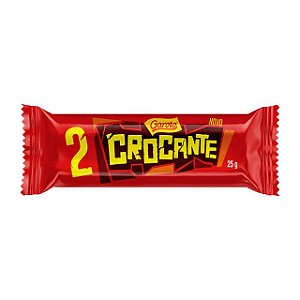 Chocolate Garoto Crocante - Embalagem 30X25 GR - Preço Unitário R$1,77
