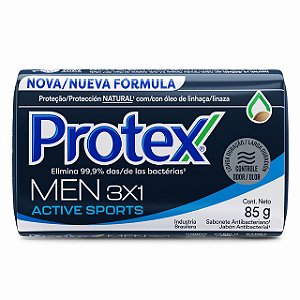 Sabonete Protex Men Active Sports - Embalagem 12X85 GR - Preço Unitário R$3,27