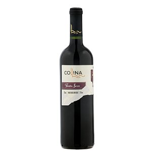 Vinho Collina Tinto Seco - Embalagem 12X750 ML - Preço Unitário R$8,8