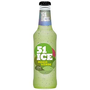 Vodka Ice 51 Long Neck Maca Verde - Embalagem 6X275 ML - Preço Unitário R$5,7