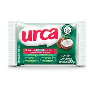 Sabao Em Barra De Coco Urca - Embalagem 50X180 GR - Preço Unitário R$1,85