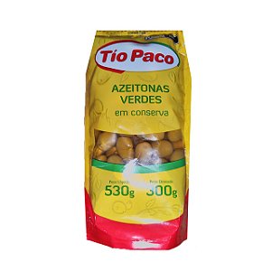 Azeitona Verde Tio Paco Fatiada Sache - Embalagem 24X80 GR - Preço Unitário R$3,86