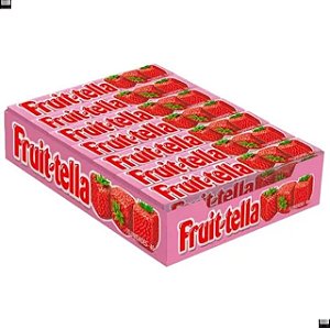 Drops Fruittella Mastigavel Morango - Embalagem 16X1 UN - Preço Unitário R$2,15