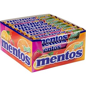 Drops Mentos Fruit - Embalagem 16X1 UN - Preço Unitário R$2,34