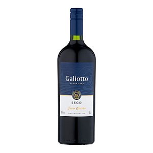 Vinho Galiotto Tinto Seco - Embalagem 12X1 LT - Preço Unitário R$23,3