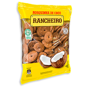 Biscoito Rancheiro Rosquinha De Coco - Embalagem 20X500 GR - Preço Unitário R$5,42